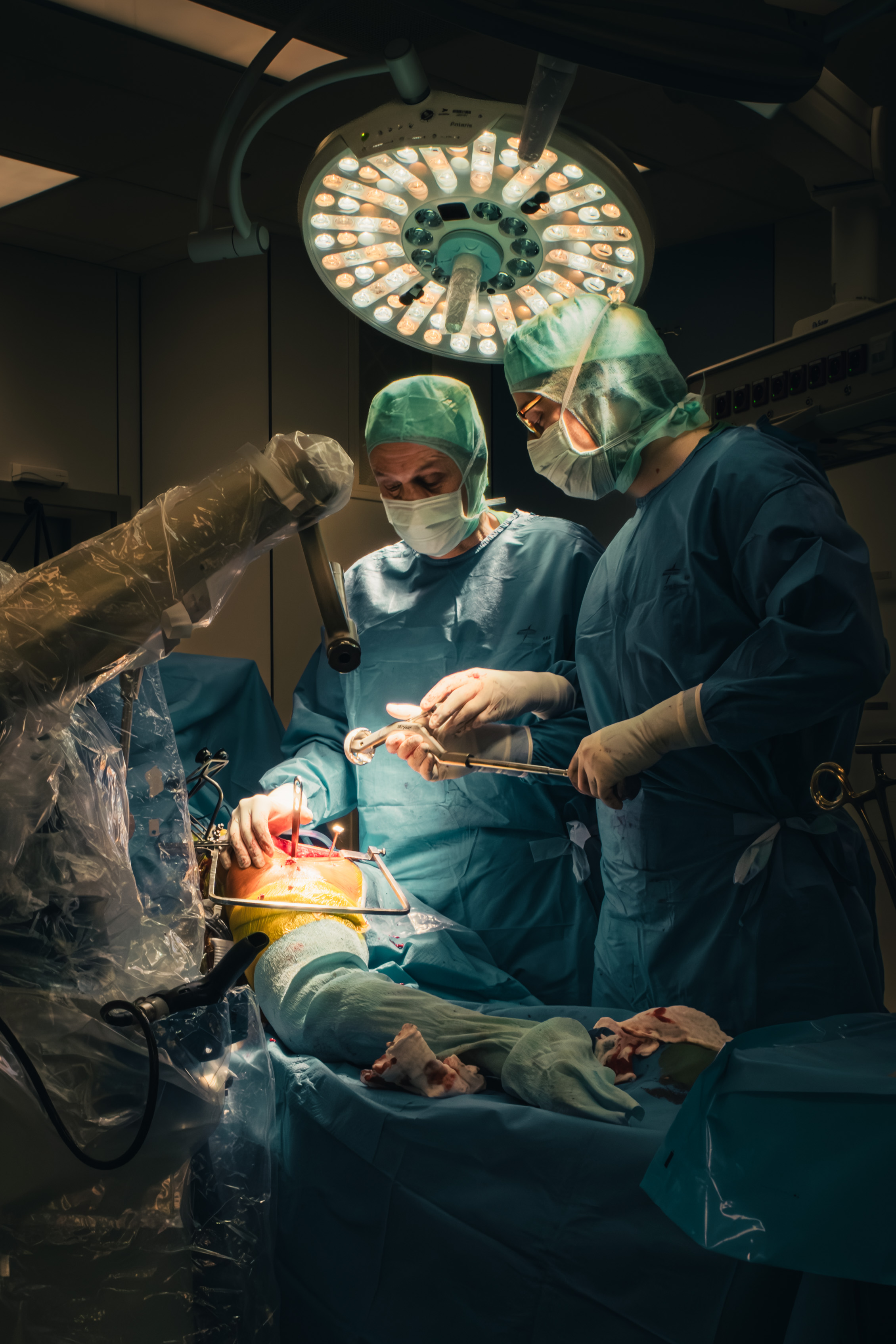 3 months in a surgery room.